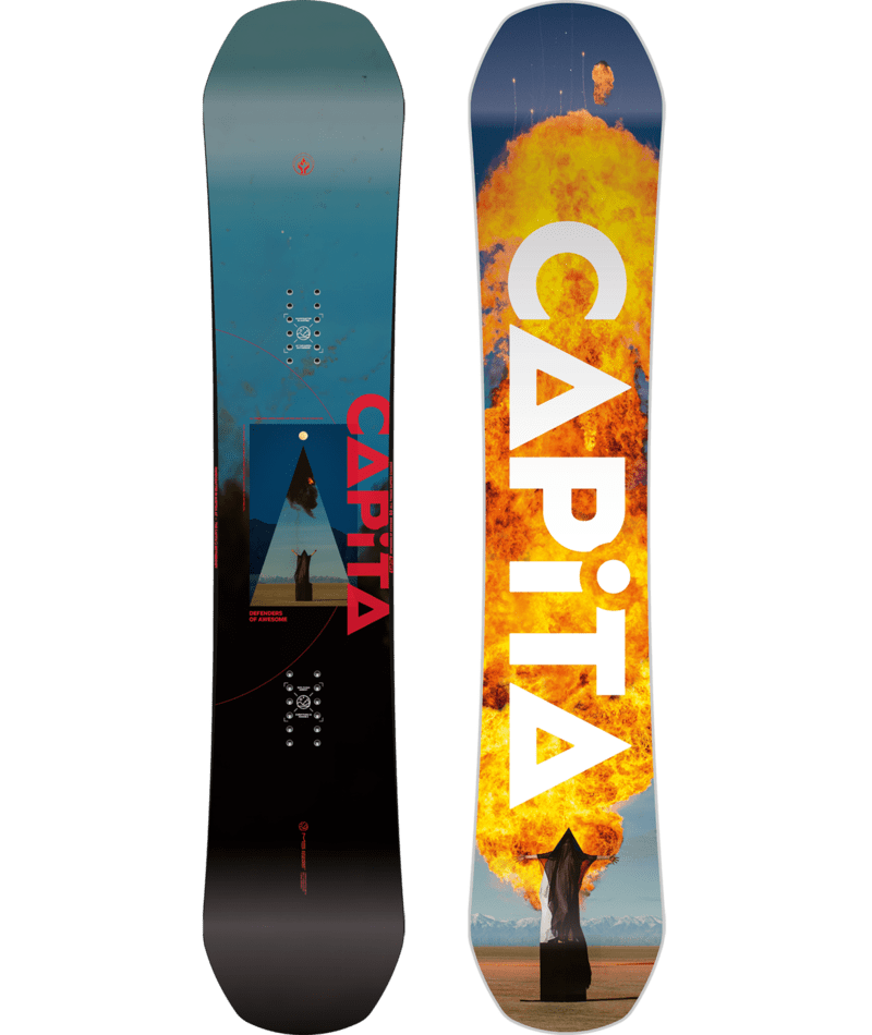 CAPITA MEN’S TRUE TWIN HYBRID CAMBER D.O.A. SNOWBOARD 2025