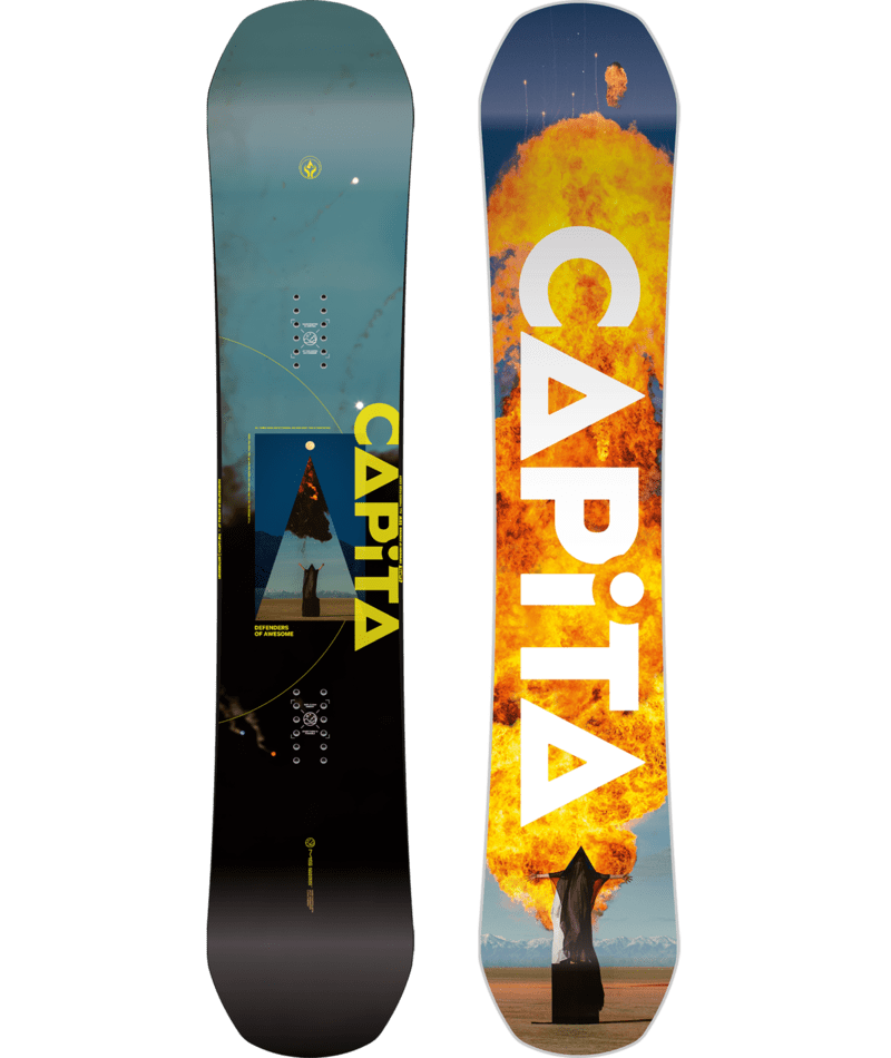 CAPITA MEN’S TRUE TWIN HYBRID CAMBER D.O.A. SNOWBOARD 2025