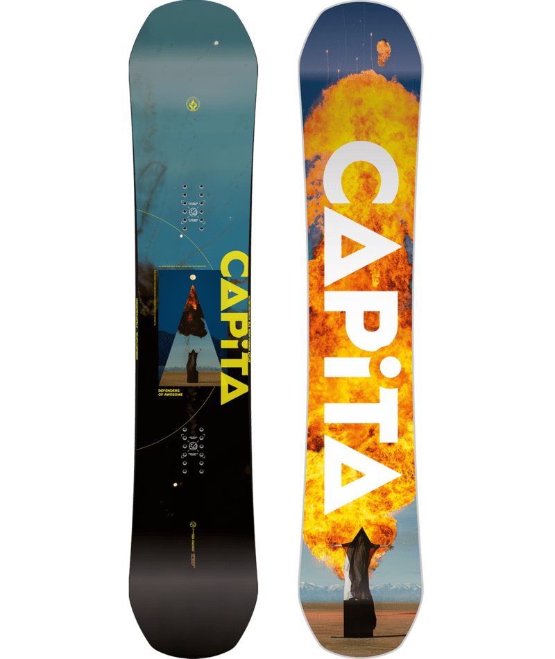 CAPITA MEN’S TRUE TWIN HYBRID CAMBER D.O.A. SNOWBOARD 2025