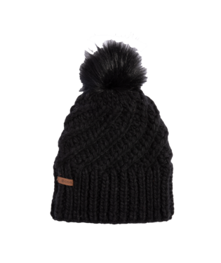 Coal Women's Maizy Knit Faux Fur Pom  Beanie