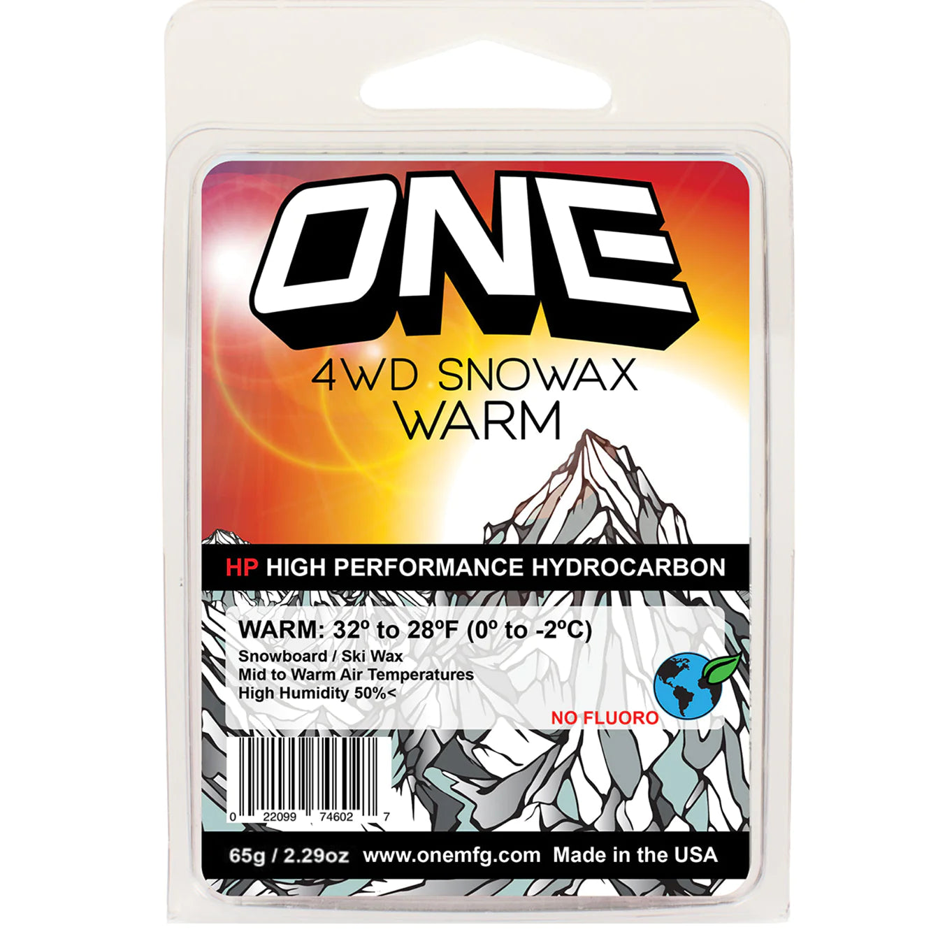 One Ball 4WD MINI 65G WARM SNOWBOARD WAX / SKI WAX