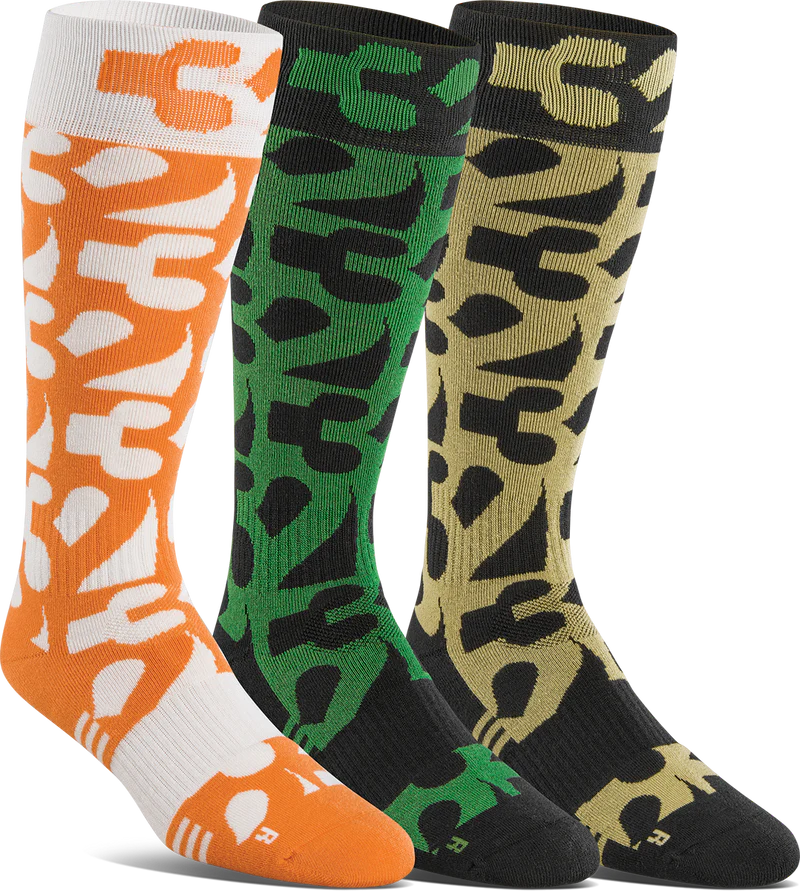 ThirtyTwo men's cut out 3-pack snowboard sock 2024