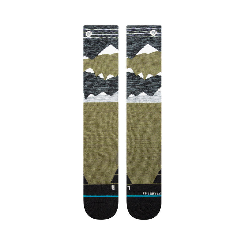 STANCE MEN'S PERFORMANCE WOOL OTC SNOWBOARD SOCKS LONELY PEAKS TEAL 2024
