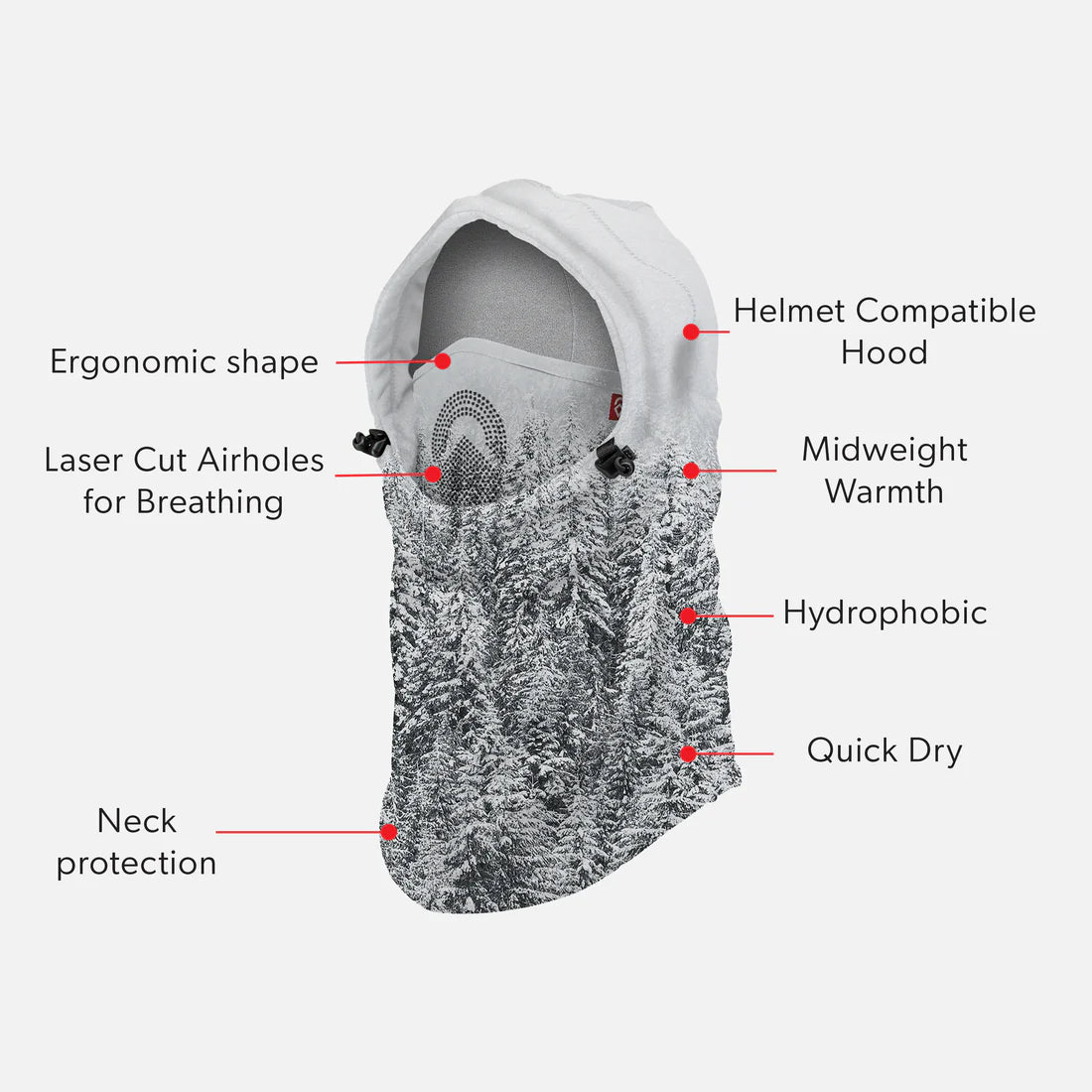 Airhole AirHood Laser polar Fleece
