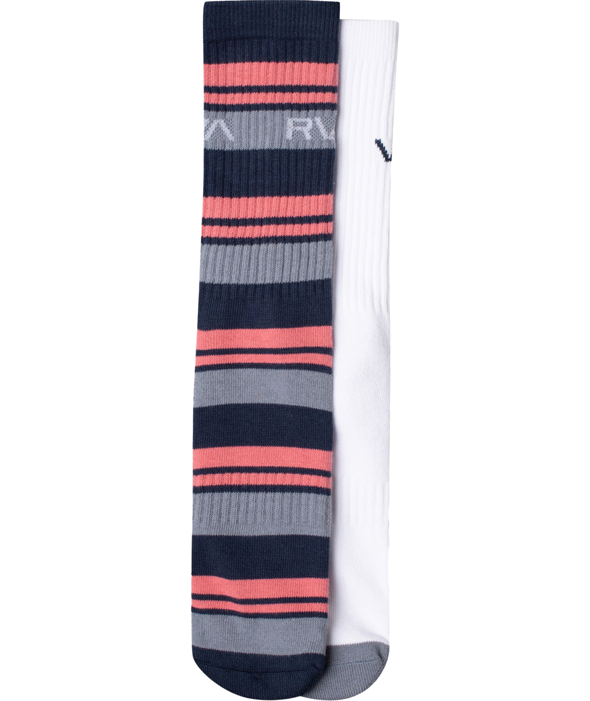 RVCA 2PK CURTIS STRIPE FB HC CREW