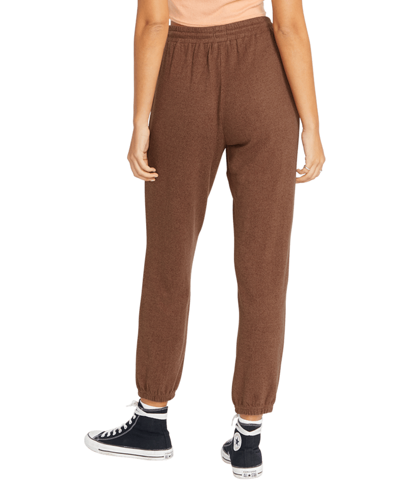 Volcom Women's LIVED IN LOUNGE ELASTIC WAIST FLEECE PANTS