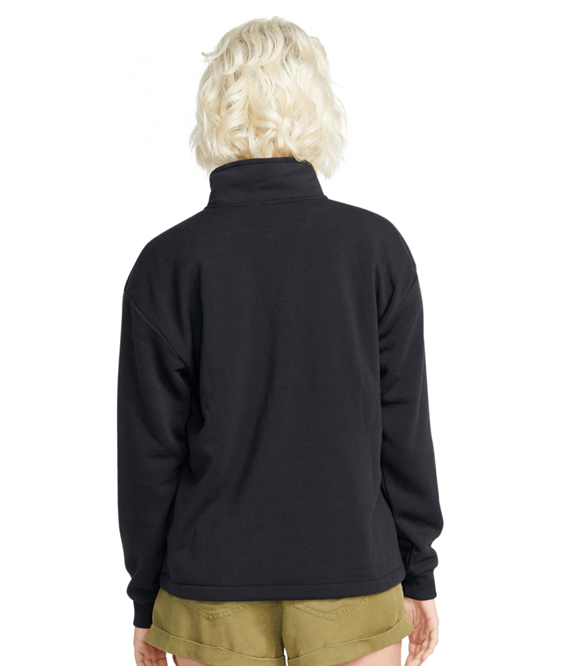 Volcom Womens STONE STACKED MOCK NECK PULLOVER SWEATSHIRT