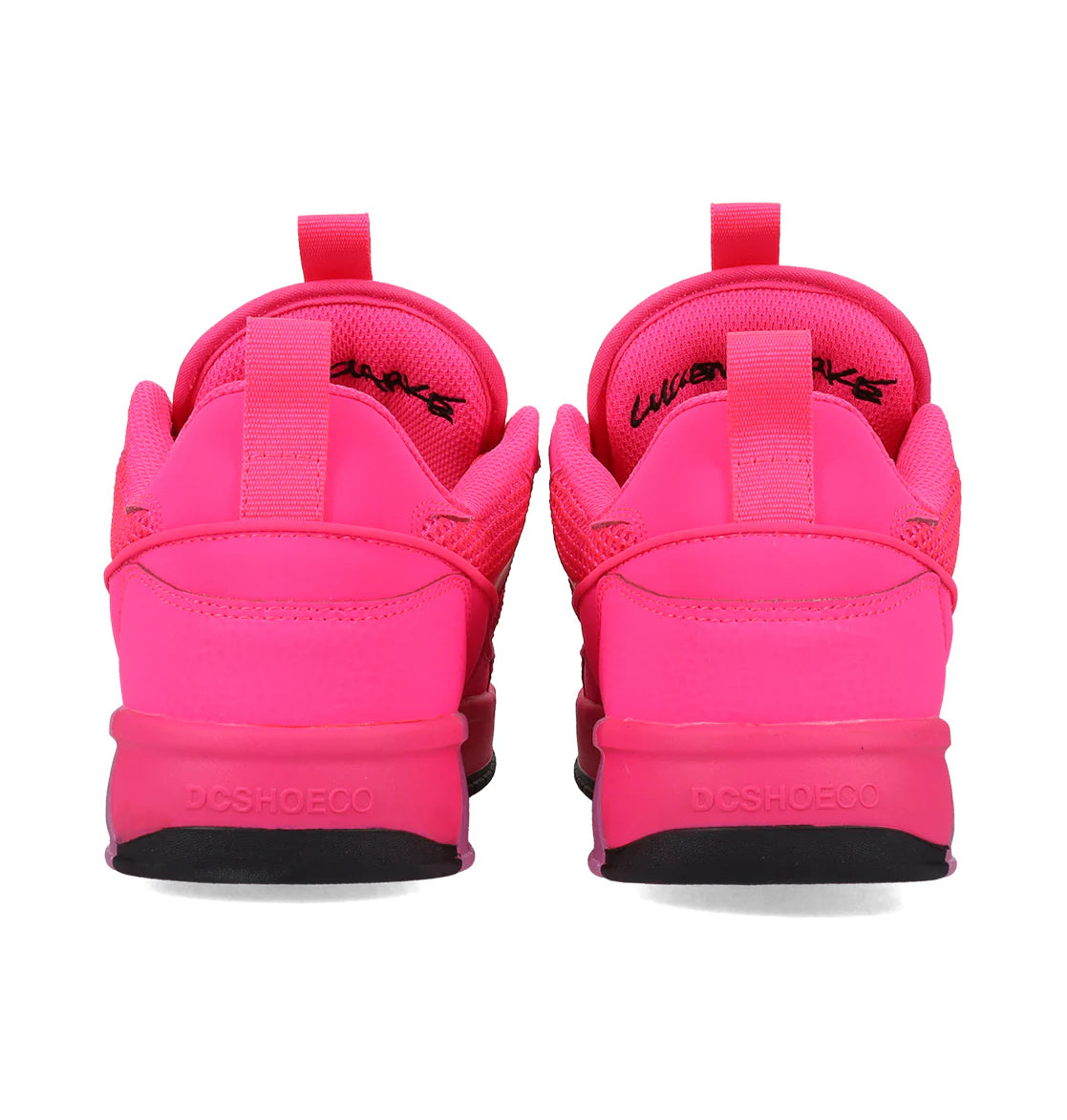 DC Lucien Hot Pink/Black Skate Shoe