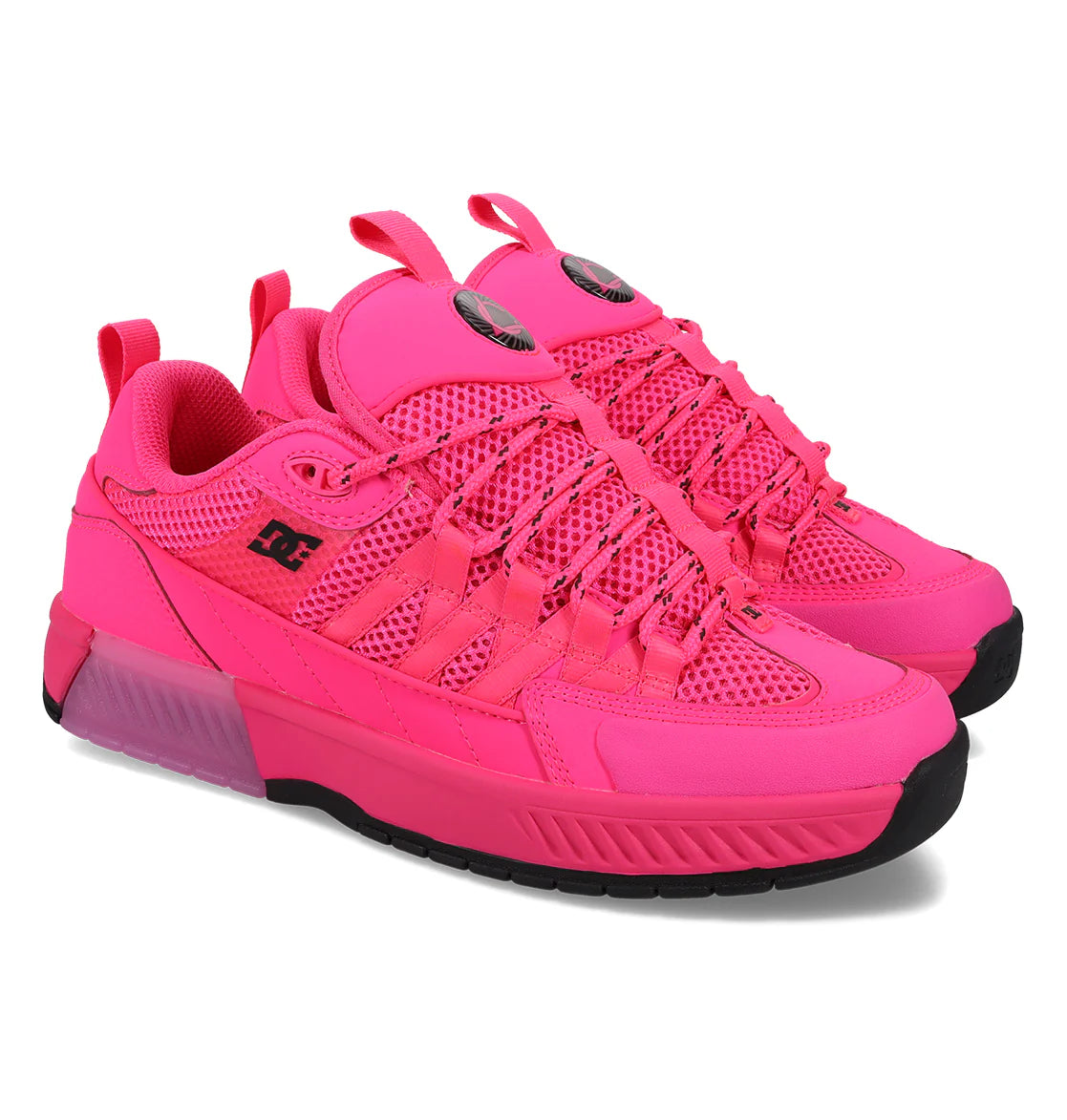 DC Lucien Hot Pink/Black Skate Shoe