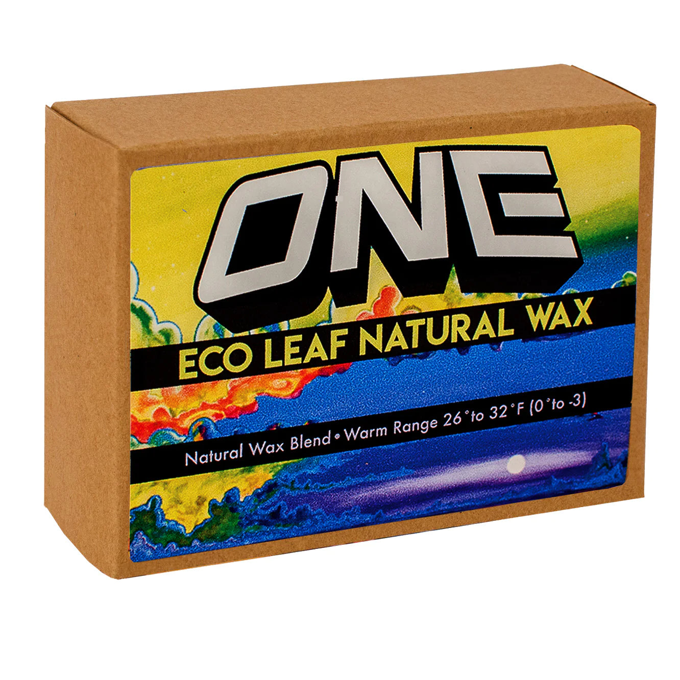 One Ball ECO LEAF NATURAL 100G TROPICAL WARM TEMPERATURE SNOWBOARD/SKI WAX