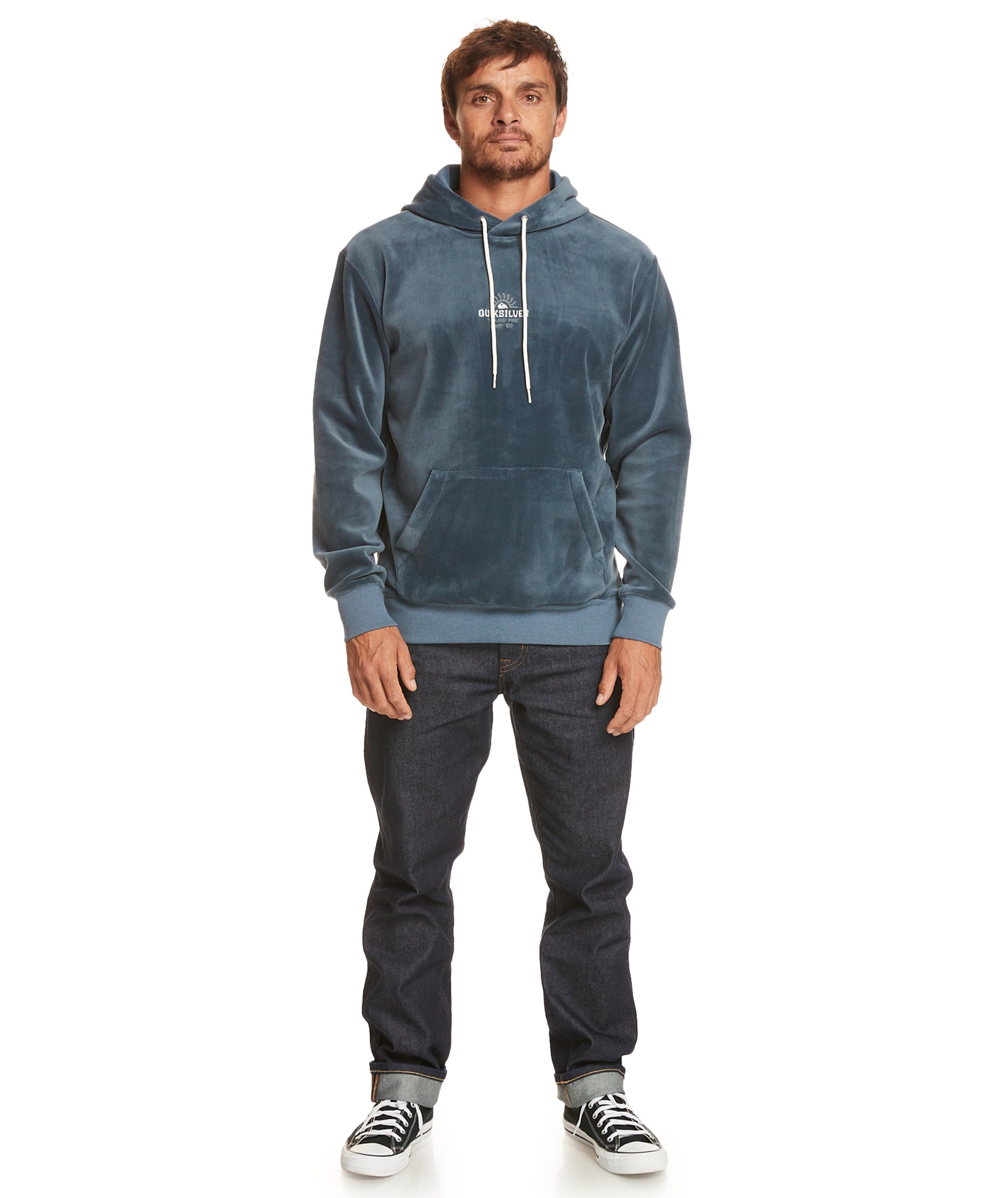QuikSilver Men's Cord Hoodie - BERING SEA