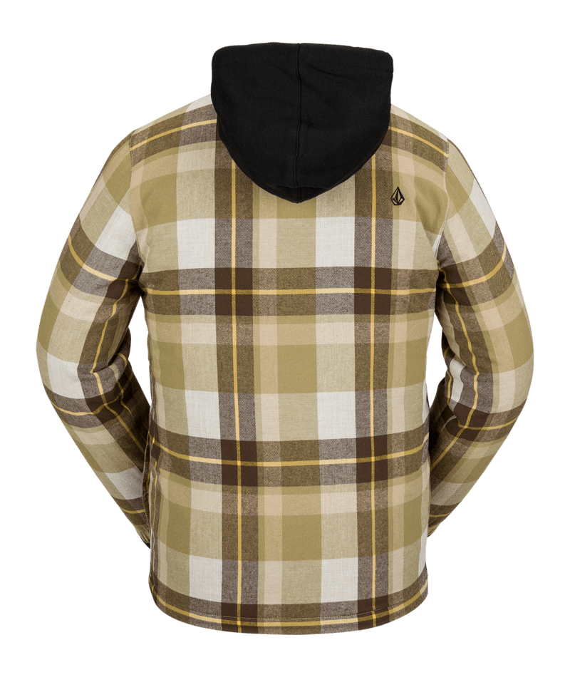 Volcom MENS INSULATED RIDING FLANNEL - KHAKIEST