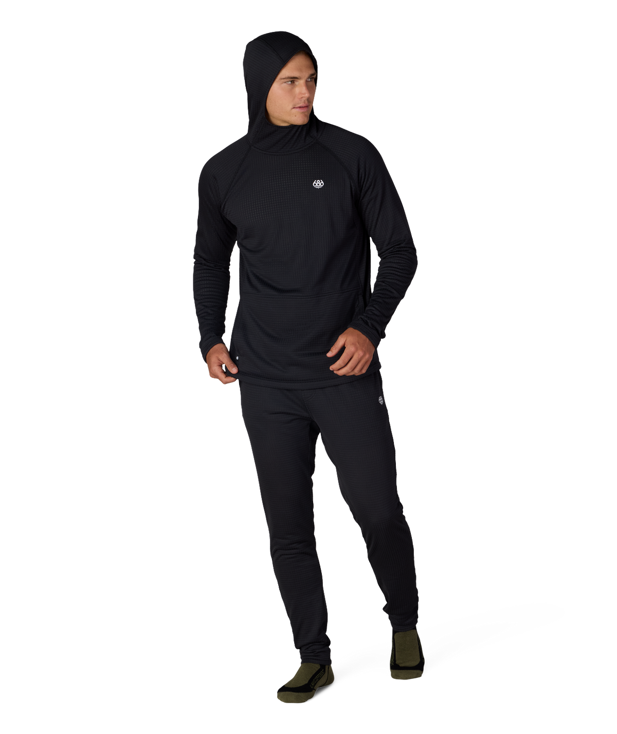 686 Mens Mission Grid Raglan Hoody