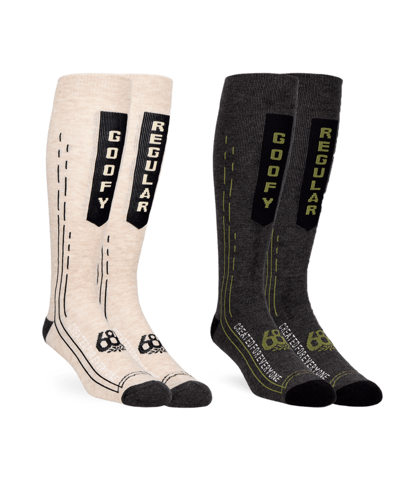 686 Mens Merion Balance Snowboard Sock 2pac