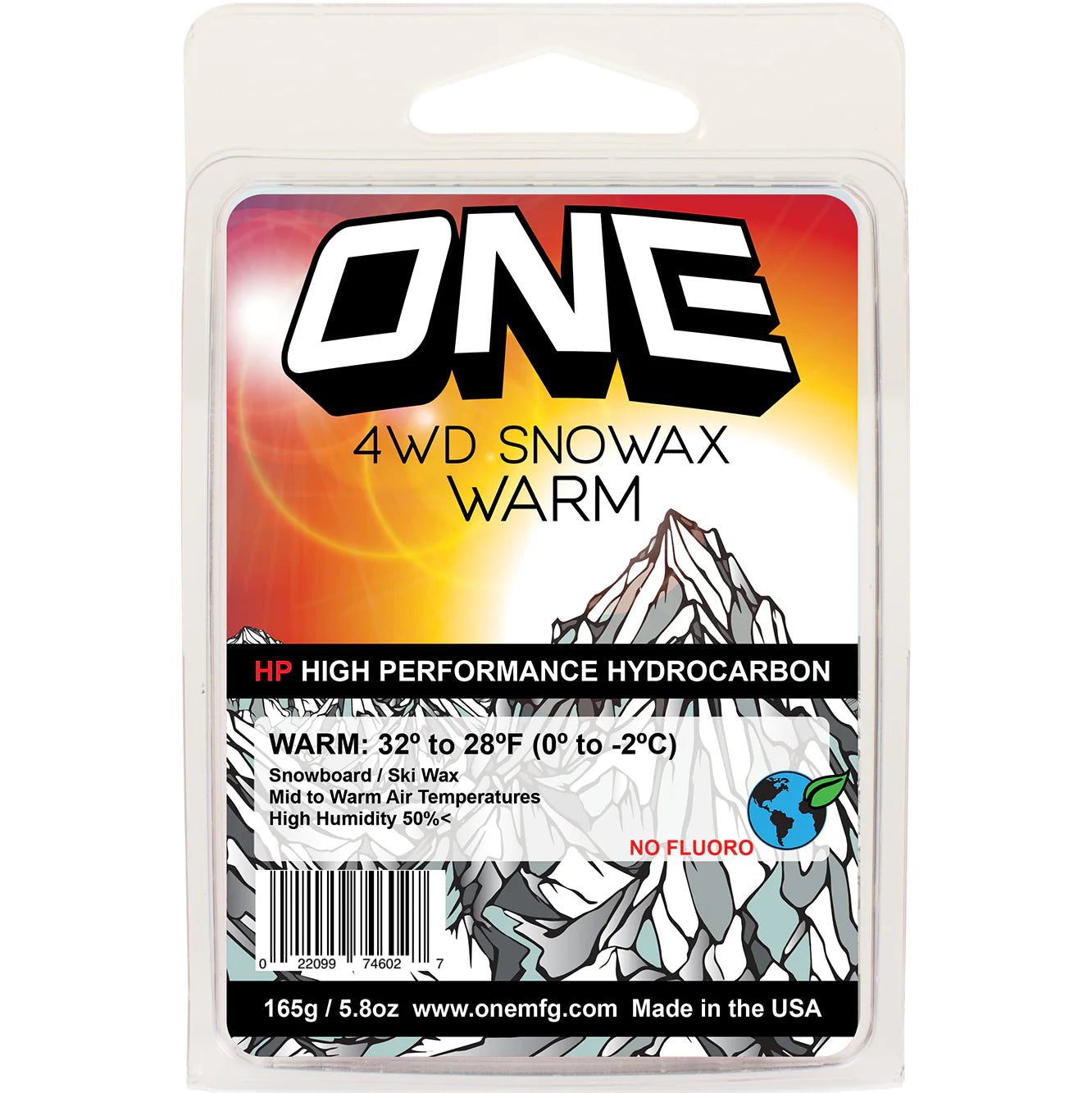 One Ball 4WD 165G WARM SNOWBOARD / SKI WAX