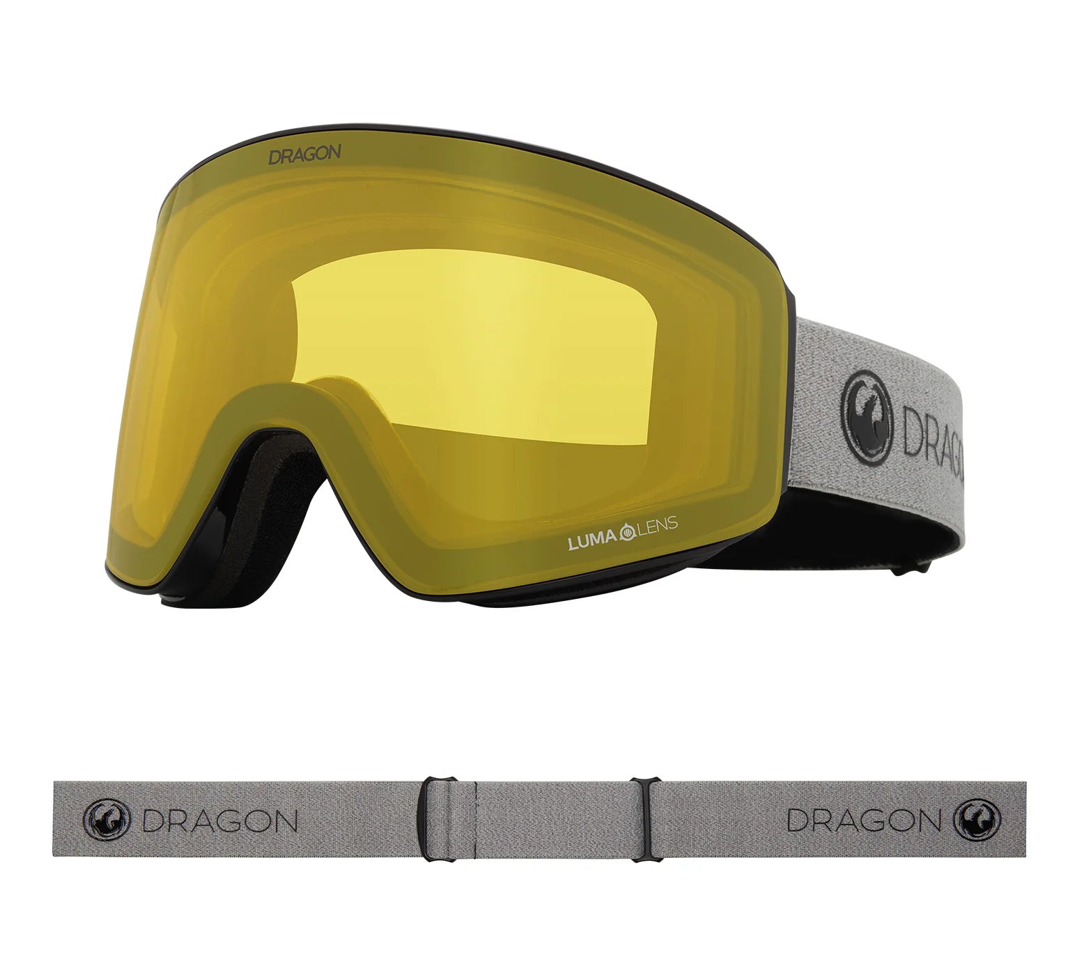 DRAGON PXV Switch Lumalens Photochromic Yellow Lens Snowboard Goggle