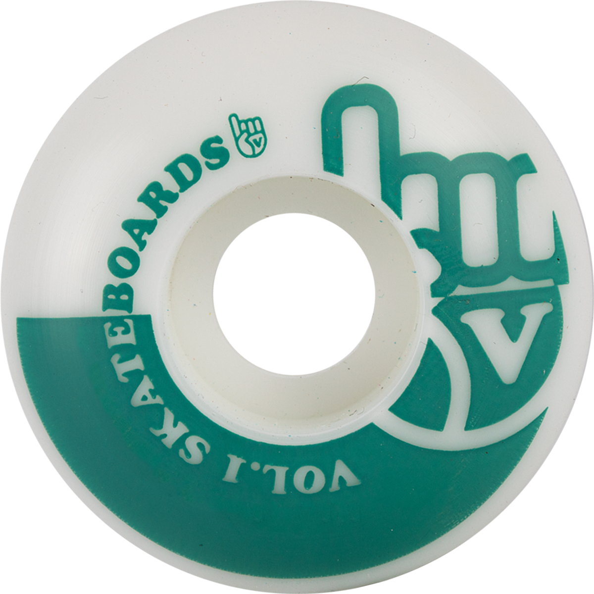 Vol.1 54mm White/Teal Skateboard Wheels
