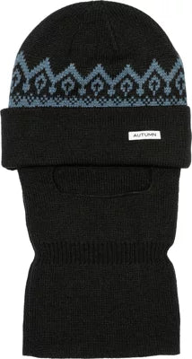 Autumn MASK BEANIE - BLACK/SLATE