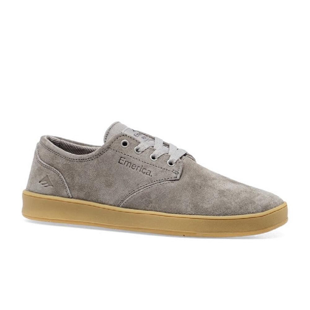 Emerica Men's The Romero Laced Skate Shoe, Warm Grey Suede