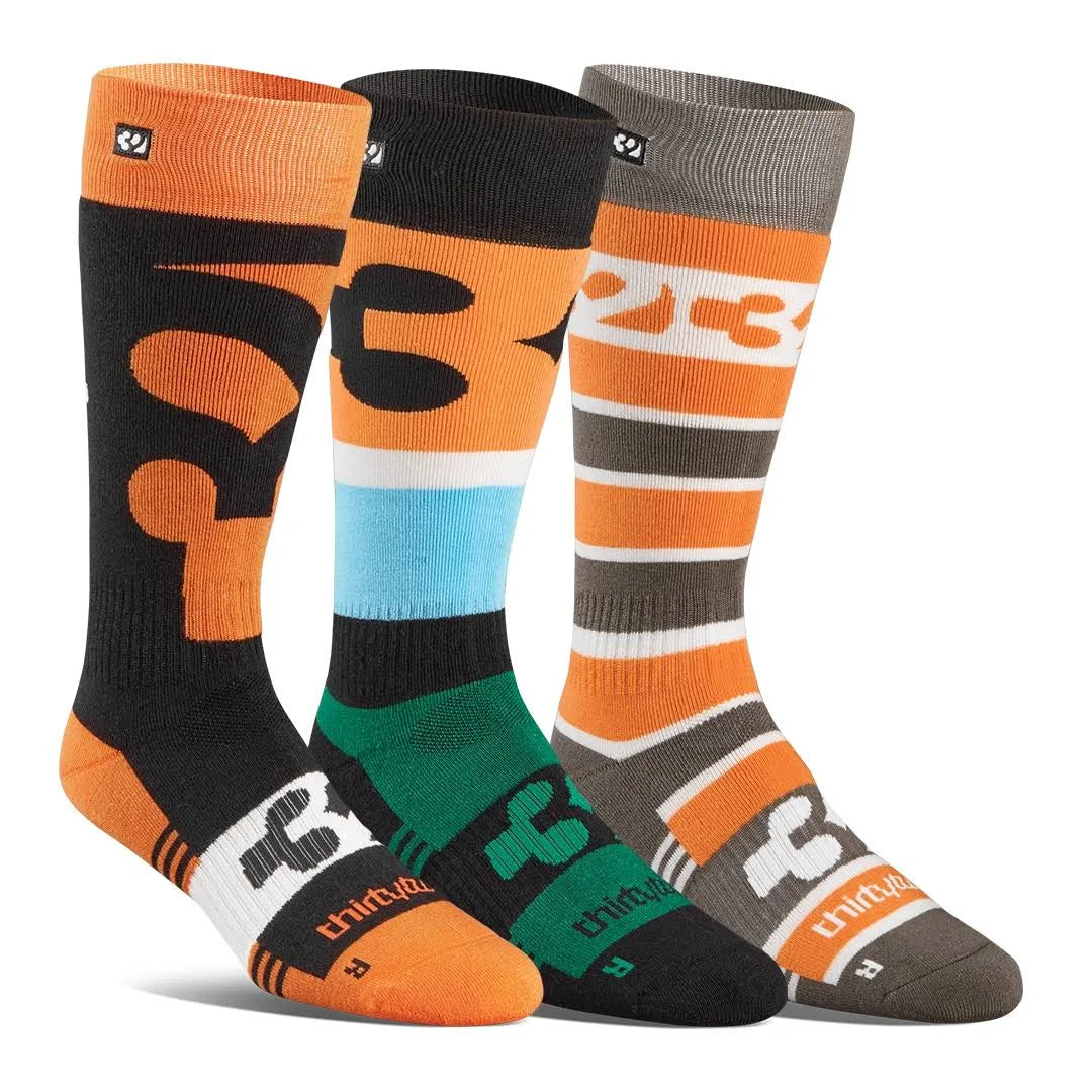 ThirtyTwo Cut Out 3-Pack Snowboarding Socks