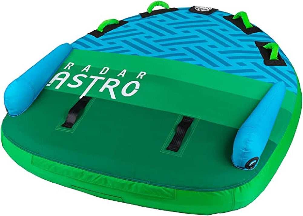 Radar Astro Marshmallow Top Towable Tube, Blue-Green, 2 Person