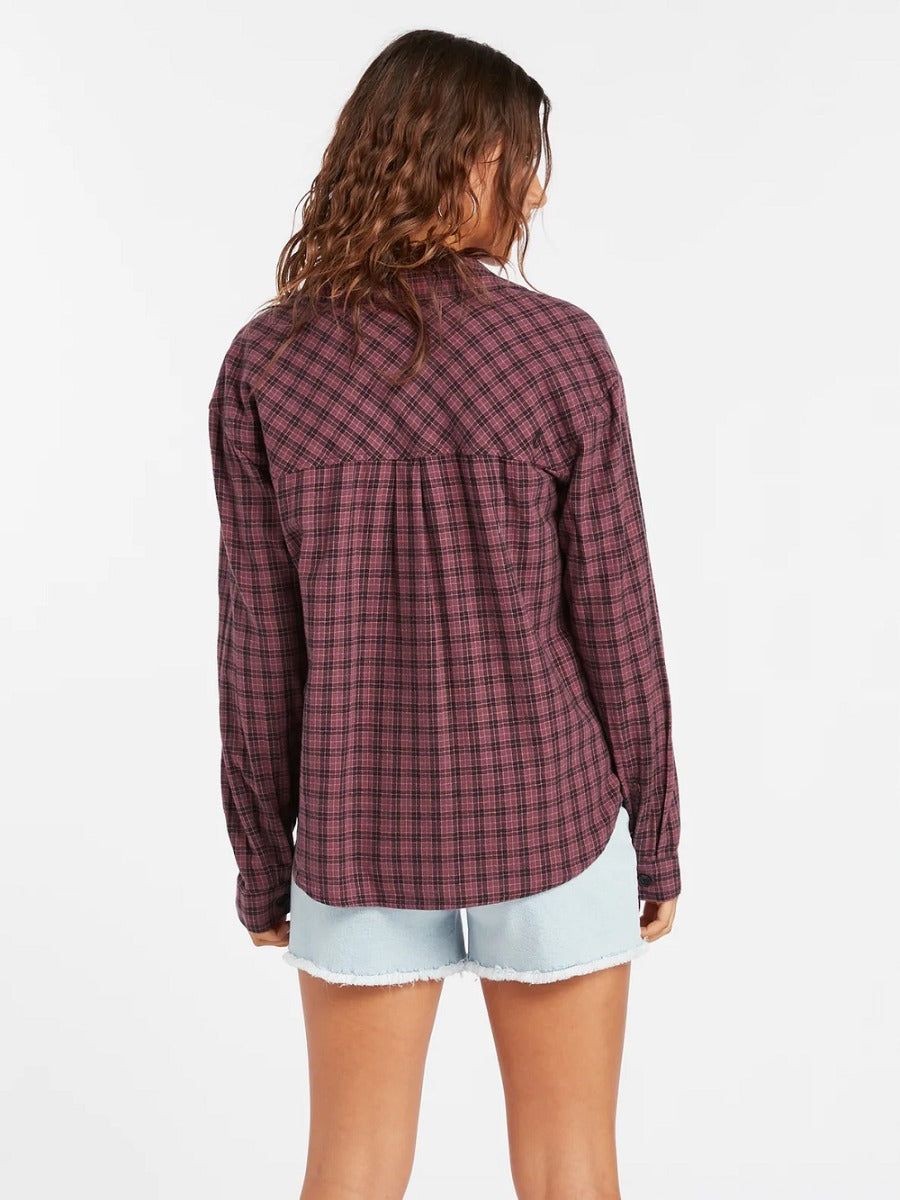 Volcom Plaid to Meet U - Eggplant 2022
