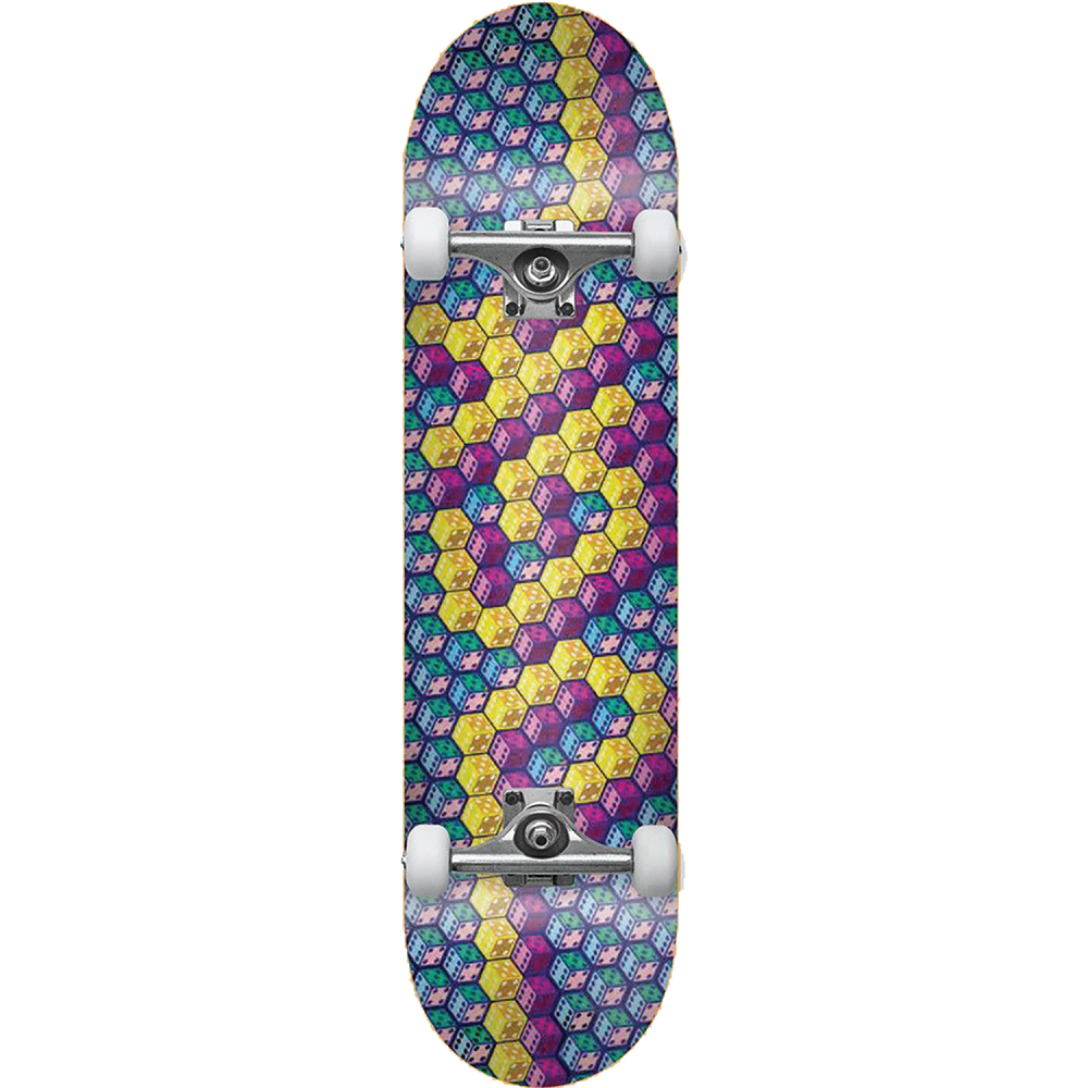 DGK Dicey Hologram Complete Skateboard 2022