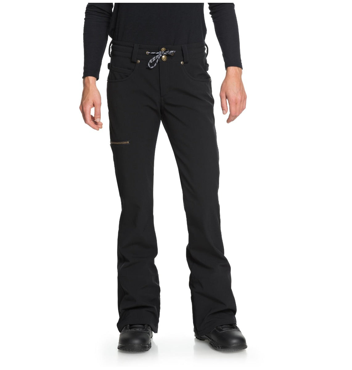 DC Viva Softshell Snowboard Pants Womens Black (Medium)