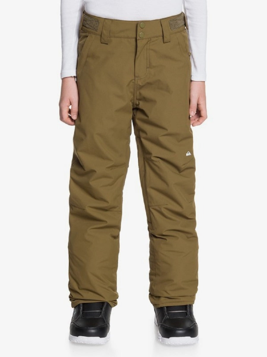 Quiksilver Boy's Estate Snow Pants 2021-youth M-Olive