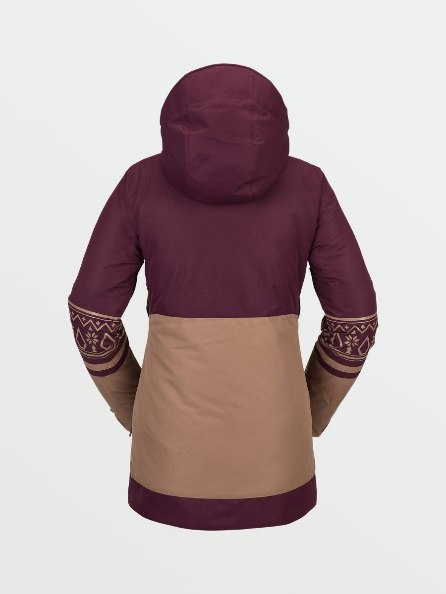 Volcom Womens Westland Insulated Snowboard Jacket (Merlot) 2022