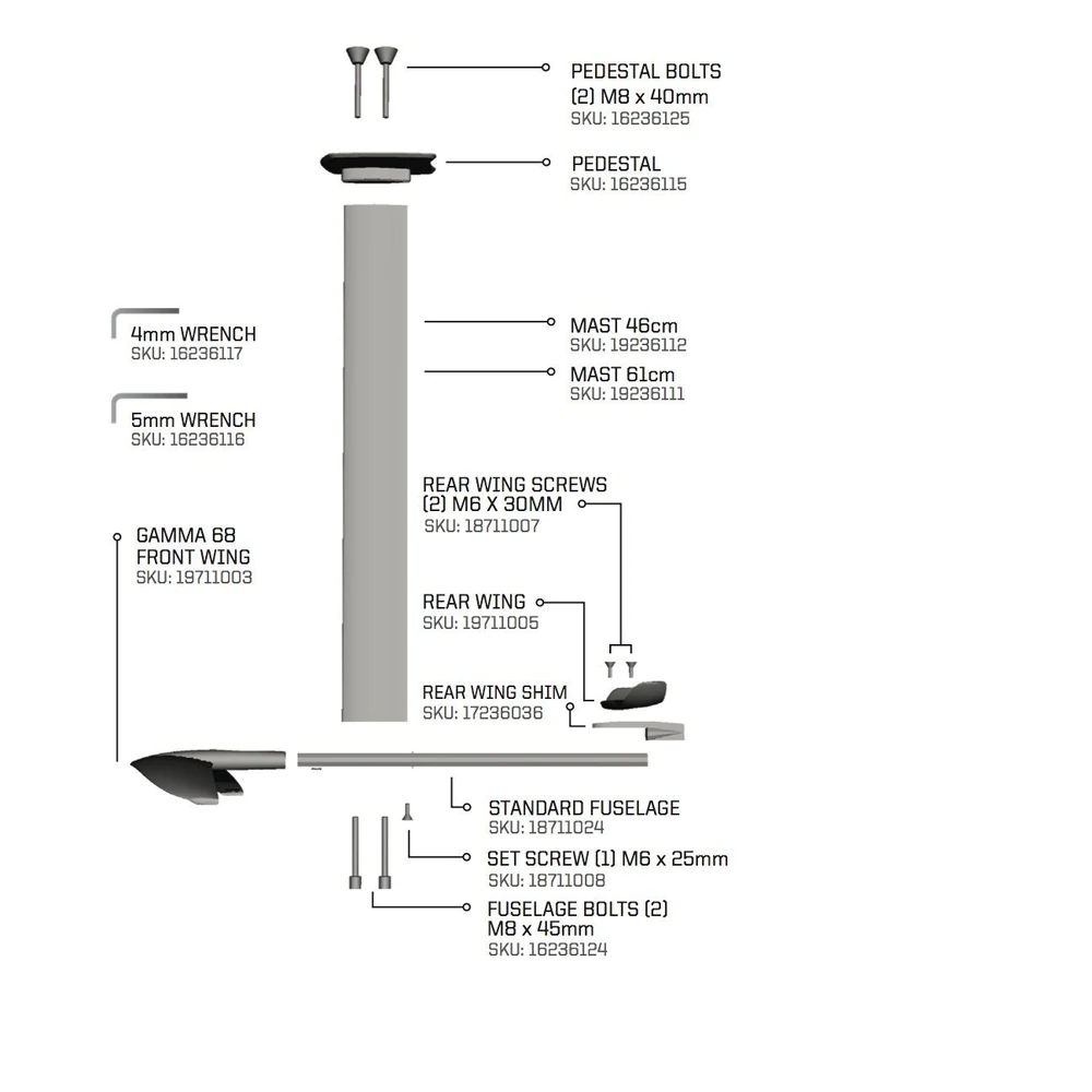 Slingshot Hover Glide FWake V3 Wake Foil 2022