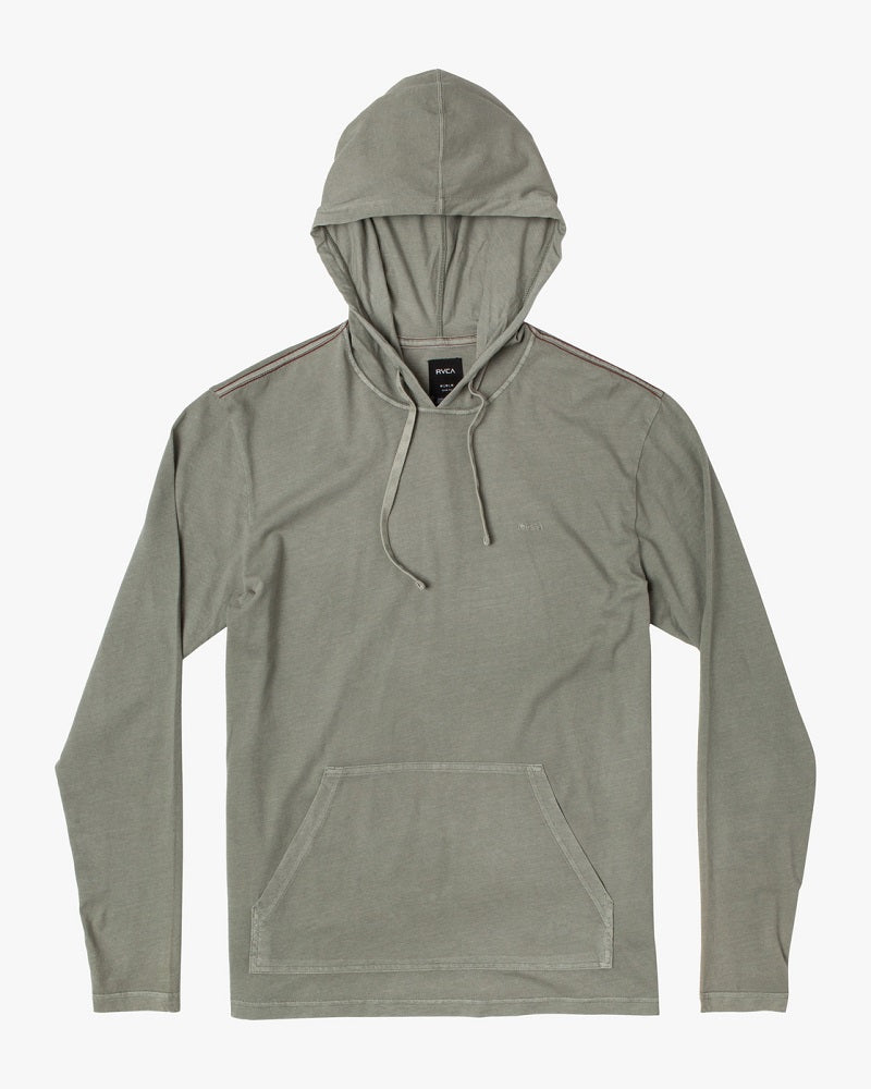 RVCA Pigment Hooded Long Sleeve Tee 2022