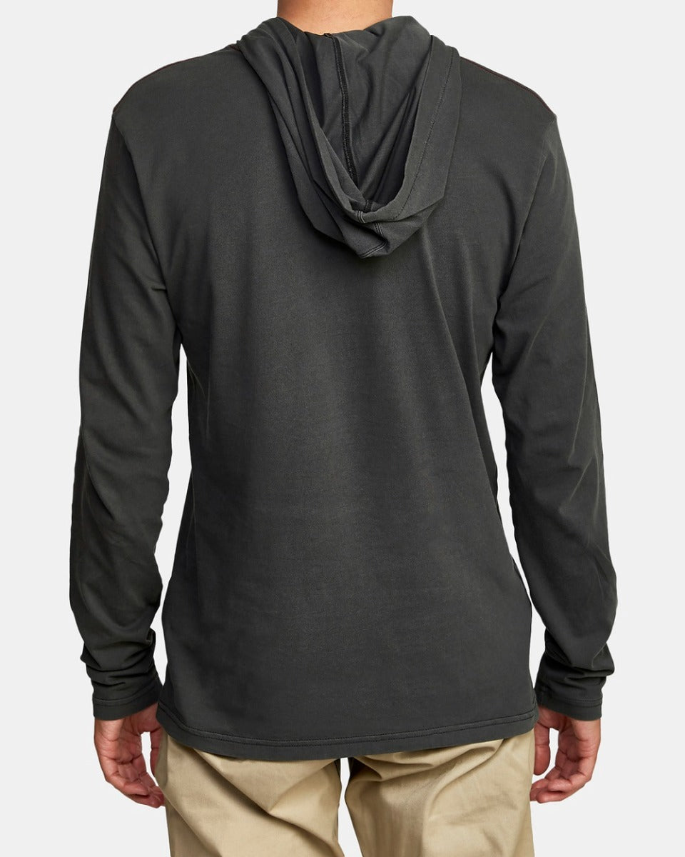 RVCA Pigment Hooded Long Sleeve Tee 2022