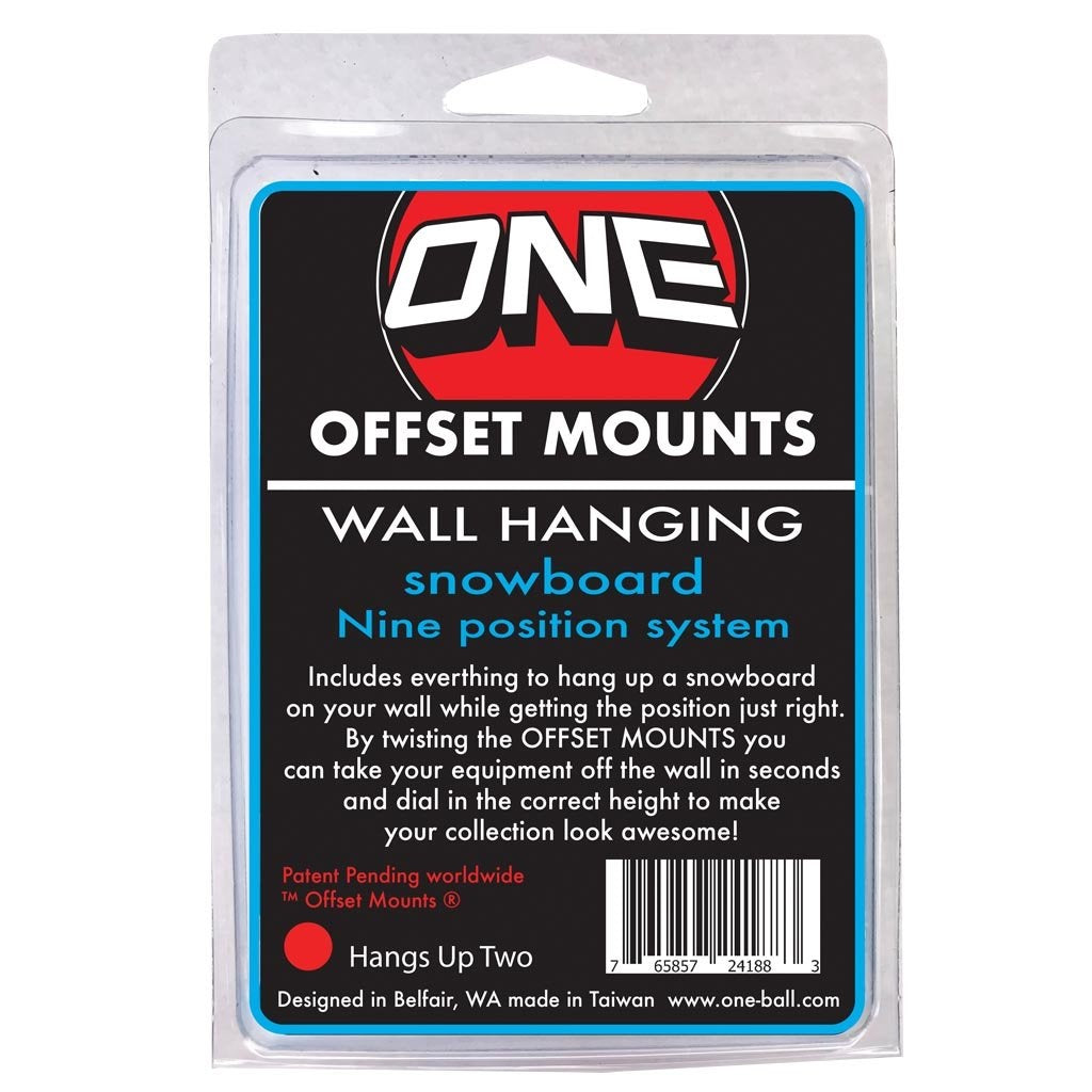 One Ball Offset Snowboard Mount (HANGS UP TWO)