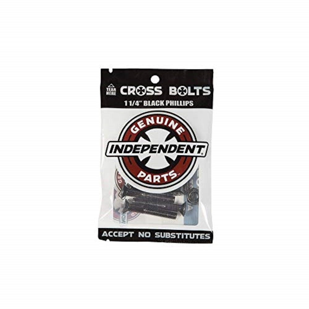 Independent Genuine Parts Phillips Hardware (1 1-4", Black)