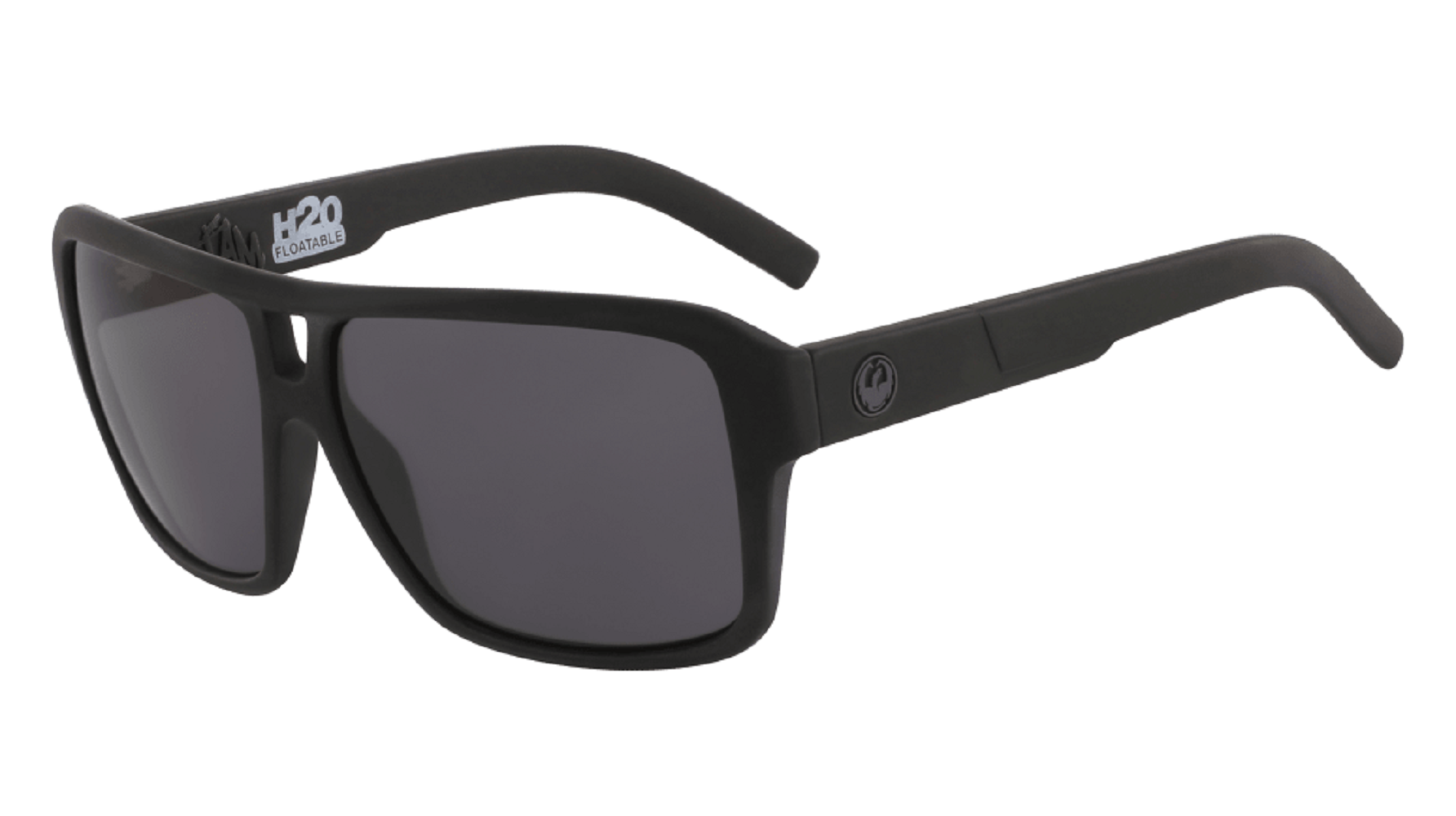 Dragon The Jam LL H20 Polar Sunglasses (H20 Matte Black-LL Smoke)