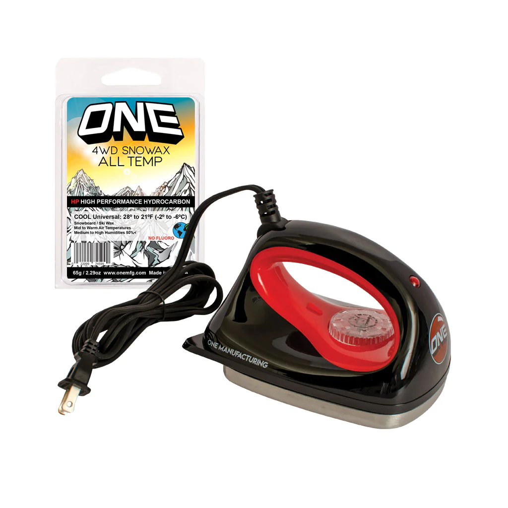 One Ball HOT WAX IRON FOR SNOWBOARDS / SKIS BOUNS "WAX INCLUDED"