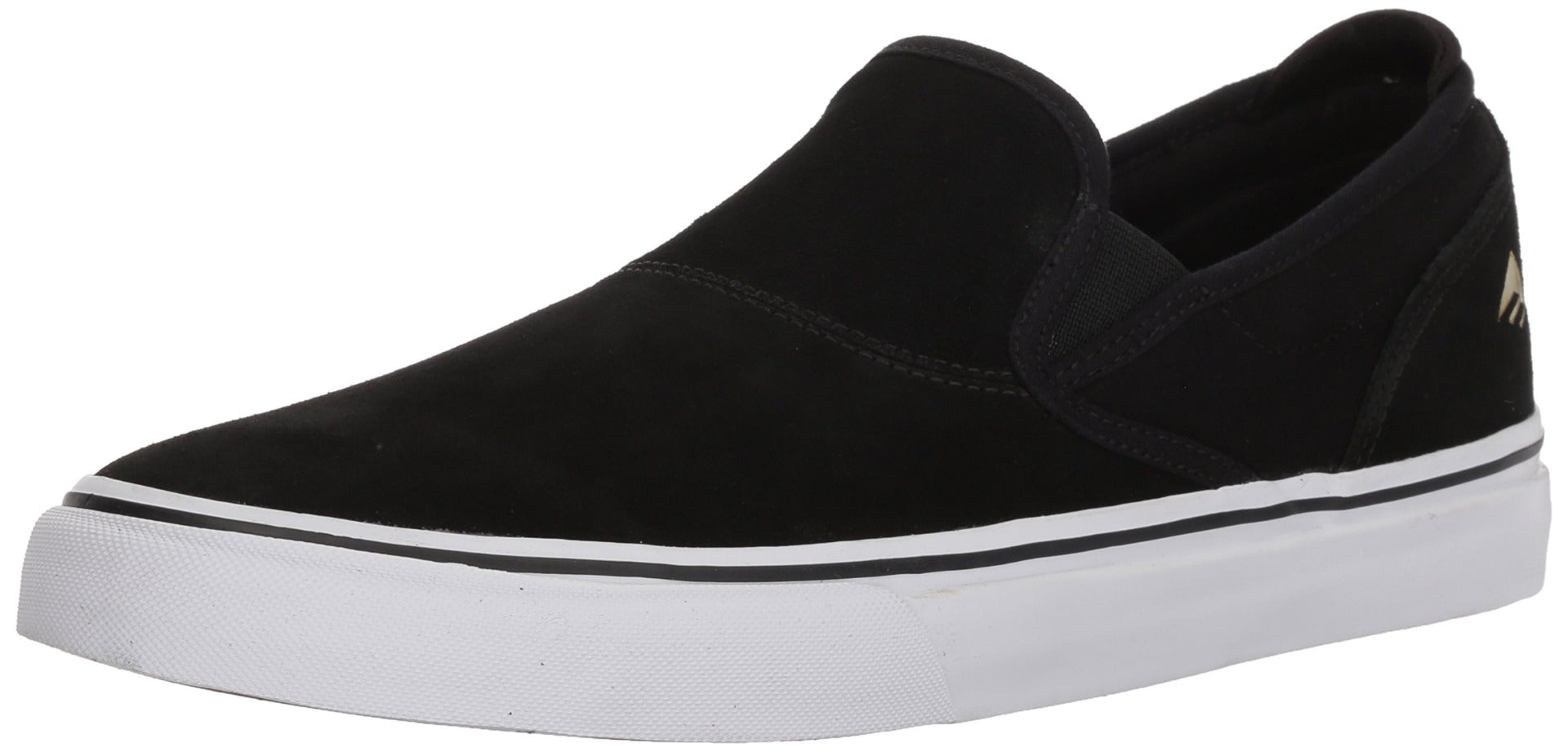 Emerica Men's Wino G6 Slip-ON Skate Shoe, black-white-gold