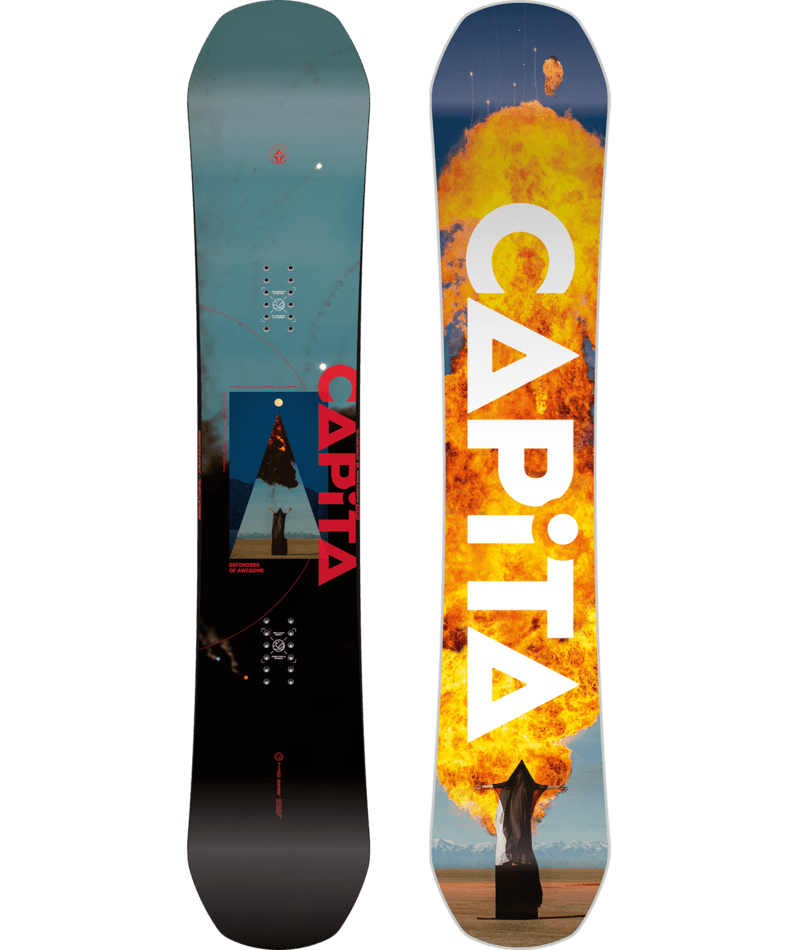 CAPITA MEN’S TRUE TWIN HYBRID CAMBER D.O.A. SNOWBOARD 2025