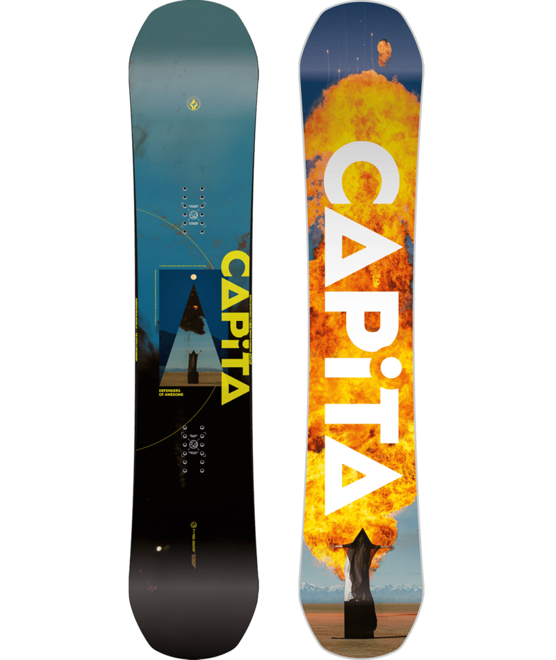 CAPITA MEN’S TRUE TWIN HYBRID CAMBER D.O.A. SNOWBOARD 2025