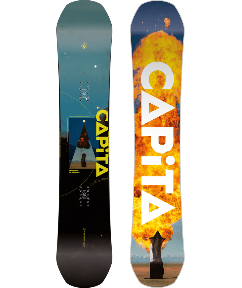 CAPITA MEN’S TRUE TWIN HYBRID CAMBER D.O.A. SNOWBOARD 2025