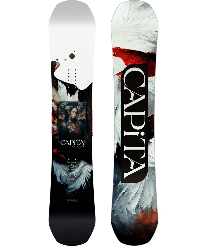 CAPITA WOMEN'S TRUE TWIN HYBRID CAMBER BIRDS OF A FEATHER SNOWBOARD 2025