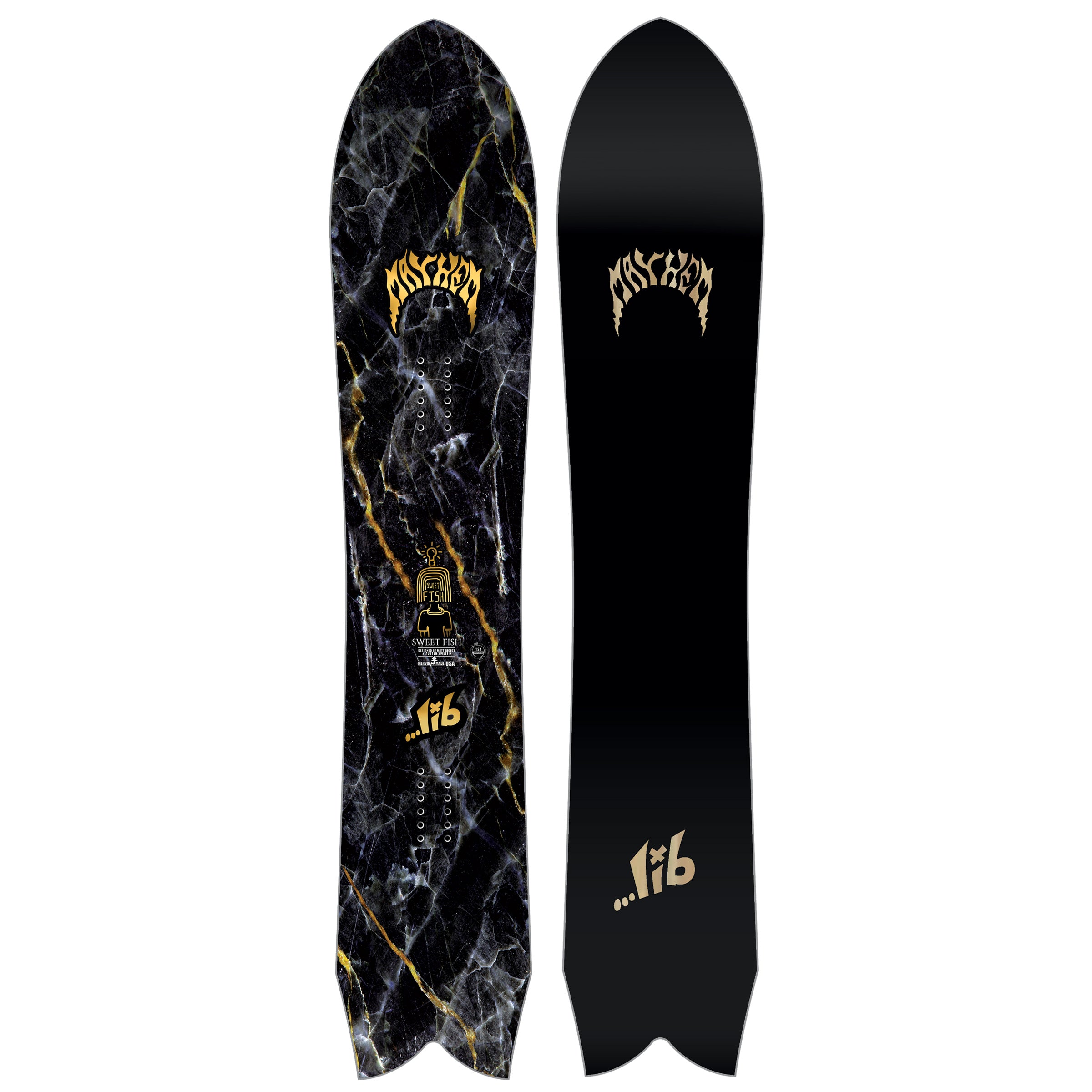 Lib Tech Mens Mayhem Sweetfish Snowboard 2026