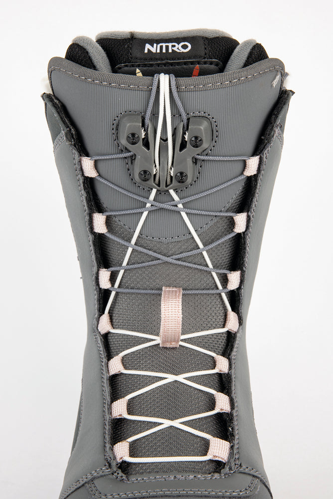 nitro flora tls snowboard boot women's Nitro Women's Flora TLS Snowboard Boots, Charcoal / 8