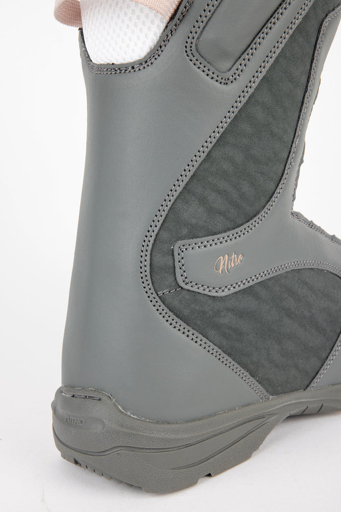 nitro flora tls snowboard boot women's Nitro Women's Flora TLS Snowboard Boots, Charcoal / 8