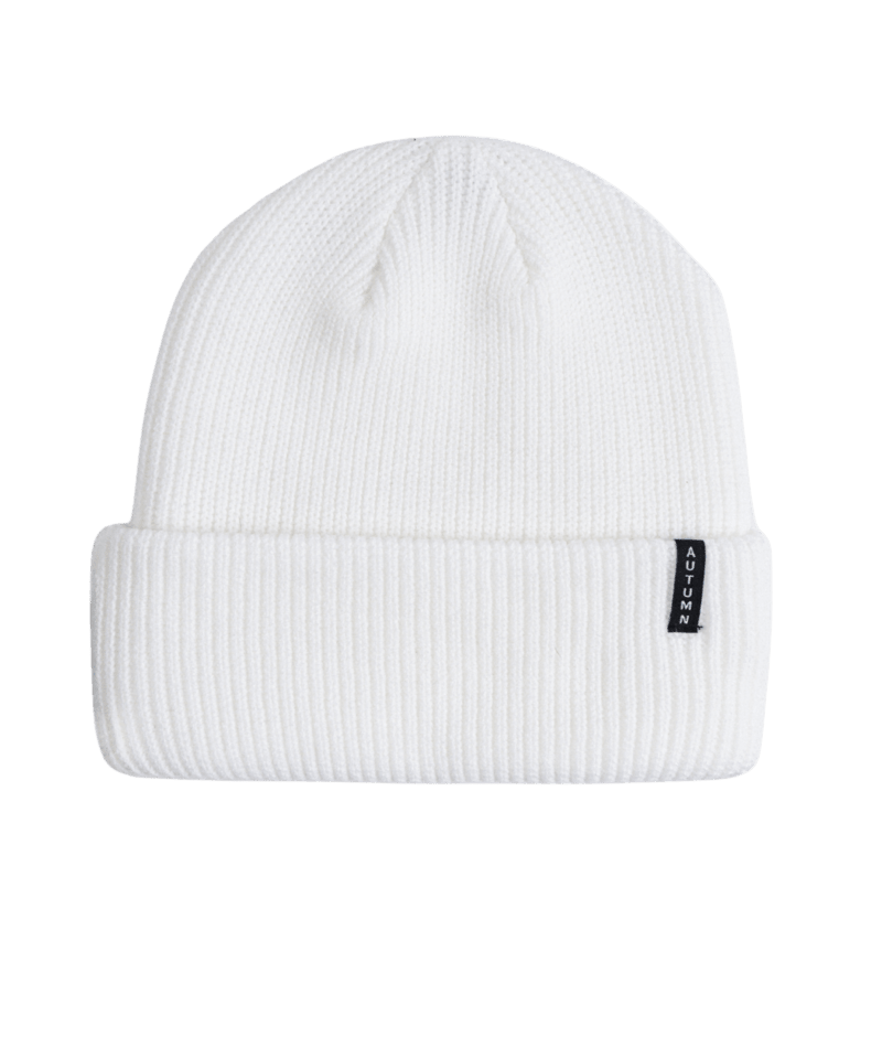 Autumn Select Solid Snowboard Beanie (White)