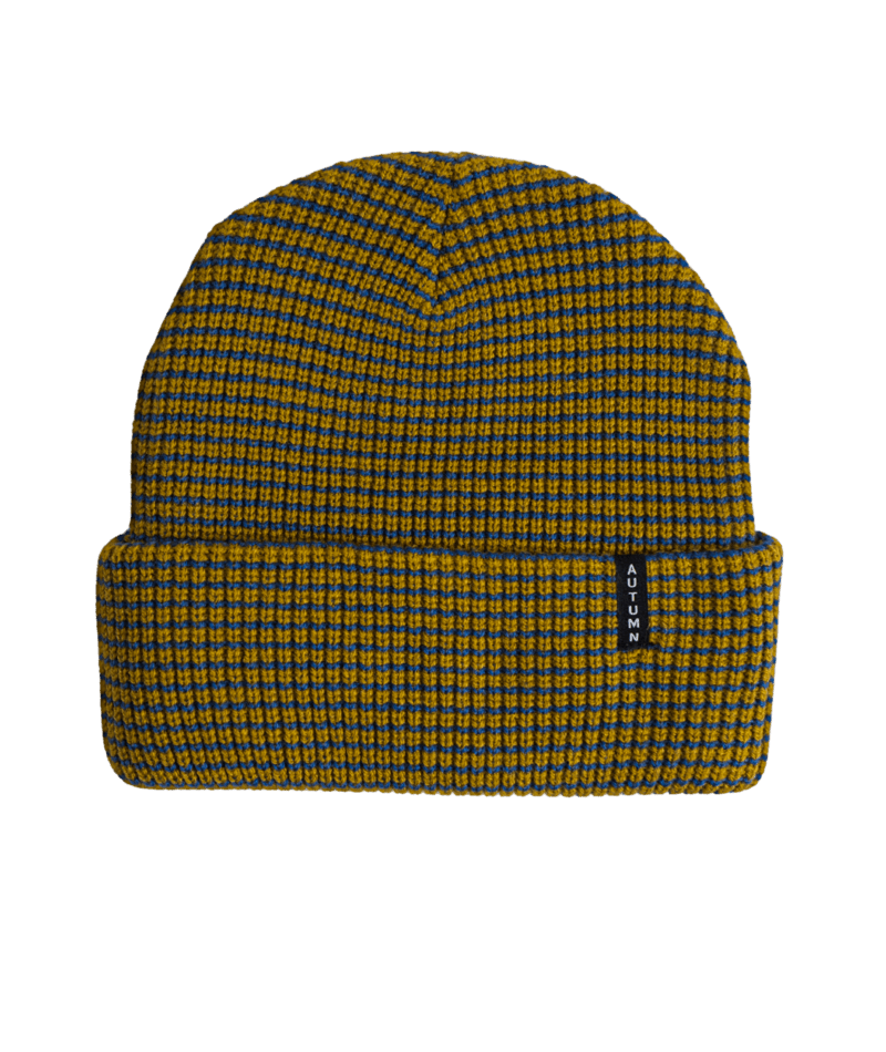 Autumn Stripe Snowboard Beanie (Dijon)