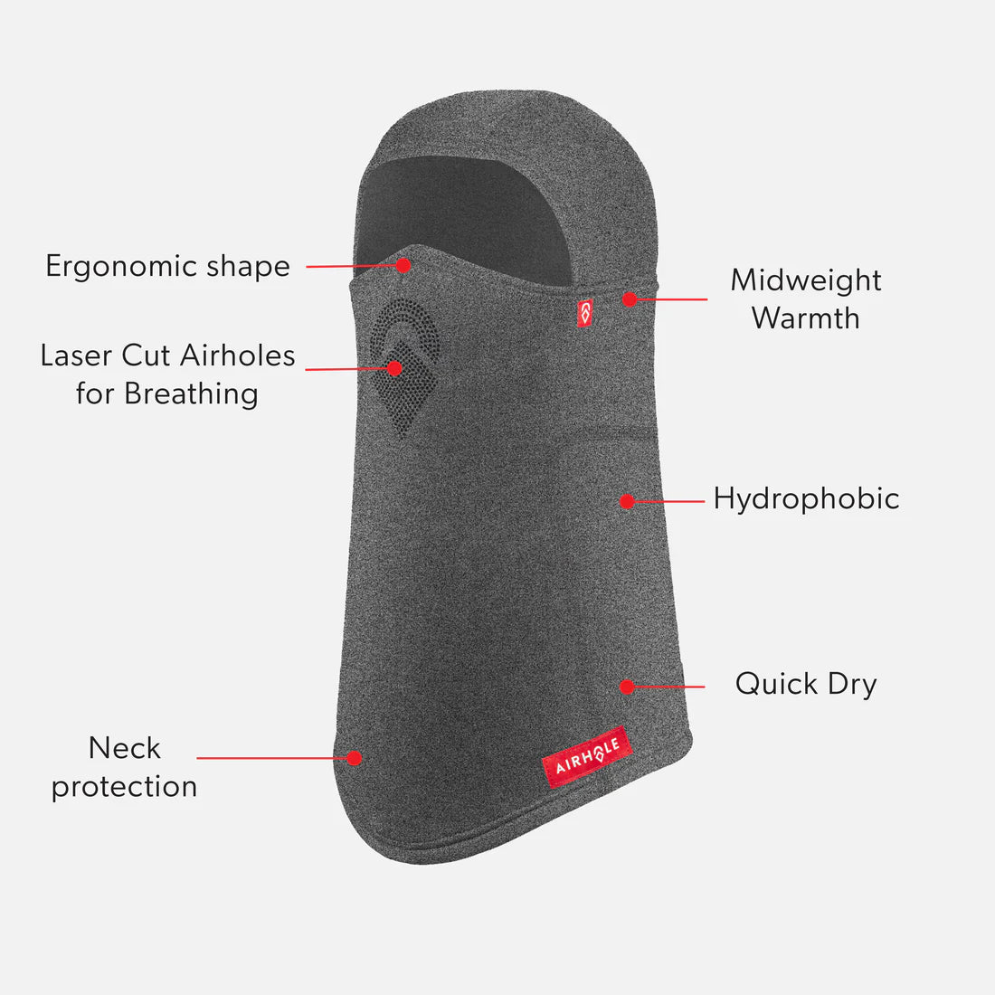 Airhole Balaclava Hinge Polar Fleece Laser