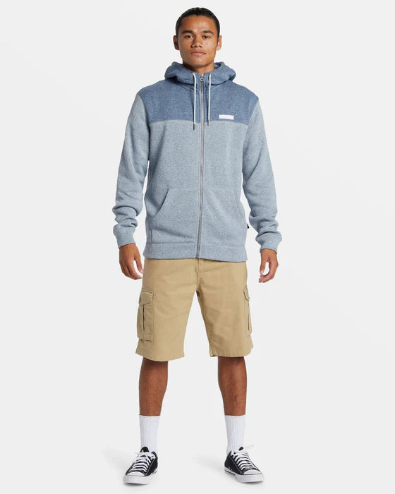 QuikSilver Men's Keller Block Zip Hoodie