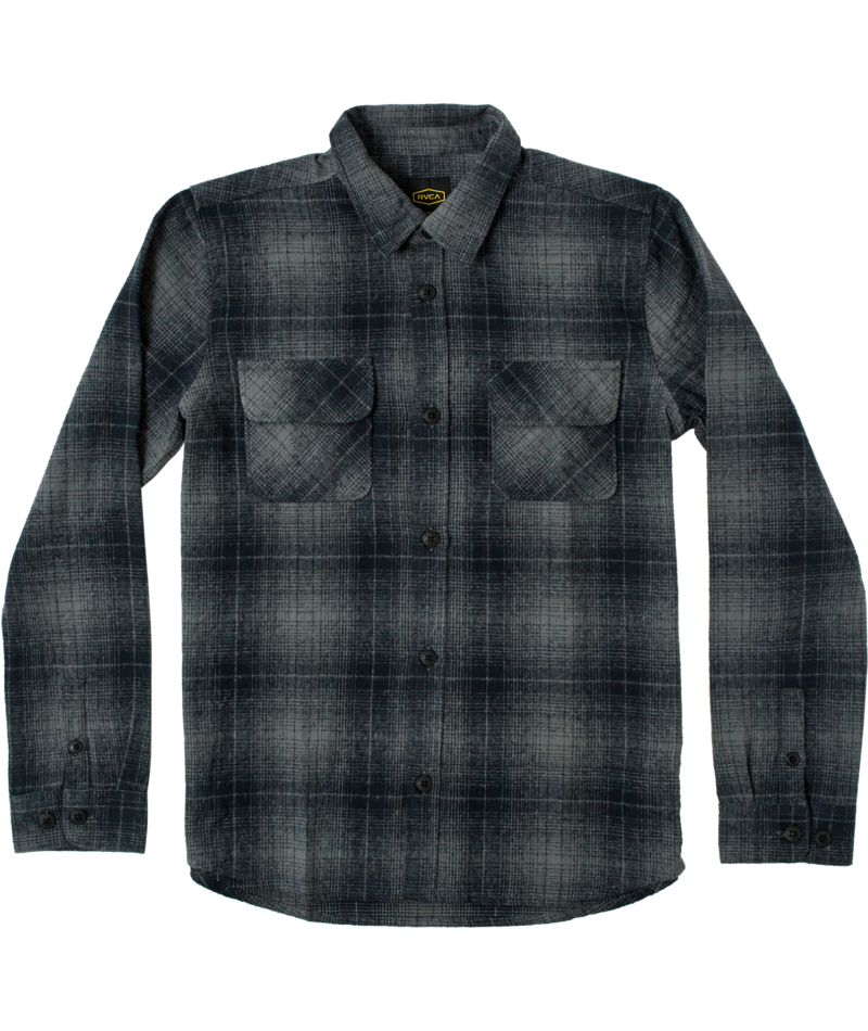 RVCA Boy's Dayshift Flannel Long Sleeve Shirt